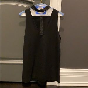 black mini dress